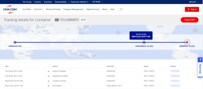 cma cgm booking tracking